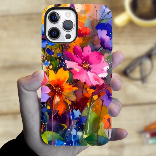Wildflowers 2, Tough Phone Case, Full Wrap Technology, Crafted From Premium Polycarbonate, Vivid Colours, Unique Image...