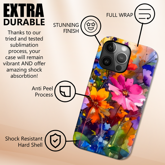 Wildflowers WF2, Tough Phone Case, Full Wrap Technology, Crafted From Premium Polycarbonate, Unique Image...