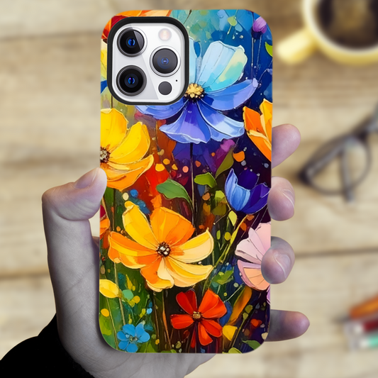 Wildflowers 3, Tough Phone Case, Full Wrap Technology, Crafted From Premium Polycarbonate, Vivid Colours, Unique Image...
