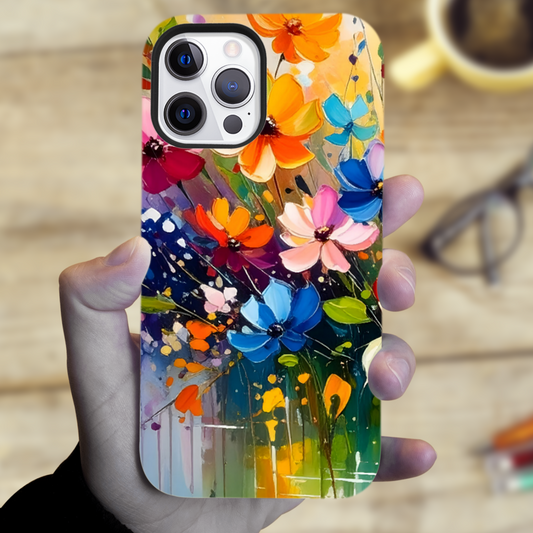 Wildflowers 1, Tough Phone Case, Full Wrap Technology, Crafted From Premium Polycarbonate, Vivid Colours, Unique Image...
