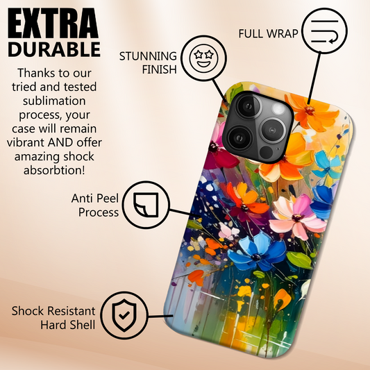 Wildflower WF1, Tough Phone Case, Full Wrap Technology, Crafted From Premium Polycarbonate, Unique Image...