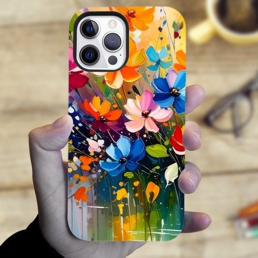 Wildflower 1, Magsafe Tough iPhone Case, Full Wrap Technology, Crafted From Premium Polycarbonate, Vivid Colours, Unique Image...