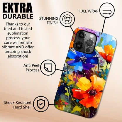Wildflower WF2, Magsafe Tough iPhone Case, Full Wrap Technology, Crafted From Premium Polycarbonate, Vivid Colours, Unique Image...