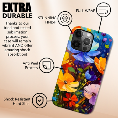 Wildflower WF3, Magsafe Tough iPhone Case, Full Wrap Technology, Crafted From Premium Polycarbonate, Unique Image...