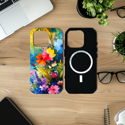 Wildflowers WF4, Magsafe Tough iPhone Case, Full Wrap Technology, Crafted From Premium Polycarbonate, Vivid Colours, Unique Image...