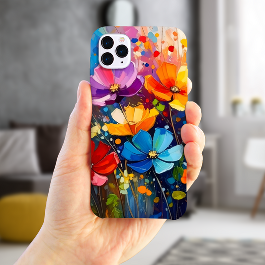 Wildflower Print 3, Slim High Gloss Phone Case, Full Wrap Technology, Crafted From Premium Polycarbonate, Vivid Colours, Unique Image...