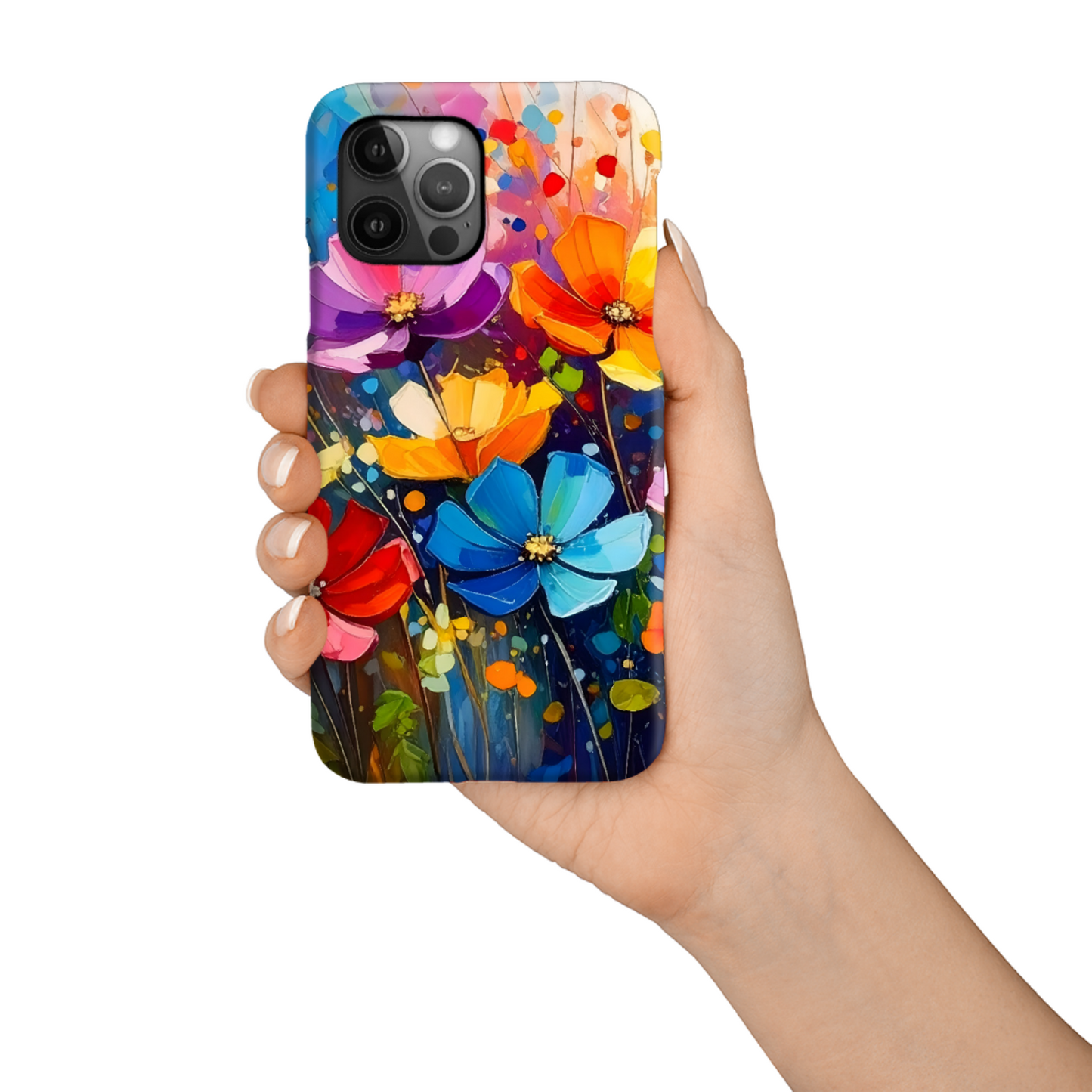 Wildflower Print 3, Slim High Gloss Phone Case, Full Wrap Technology, Crafted From Premium Polycarbonate, Vivid Colours, Unique Image...
