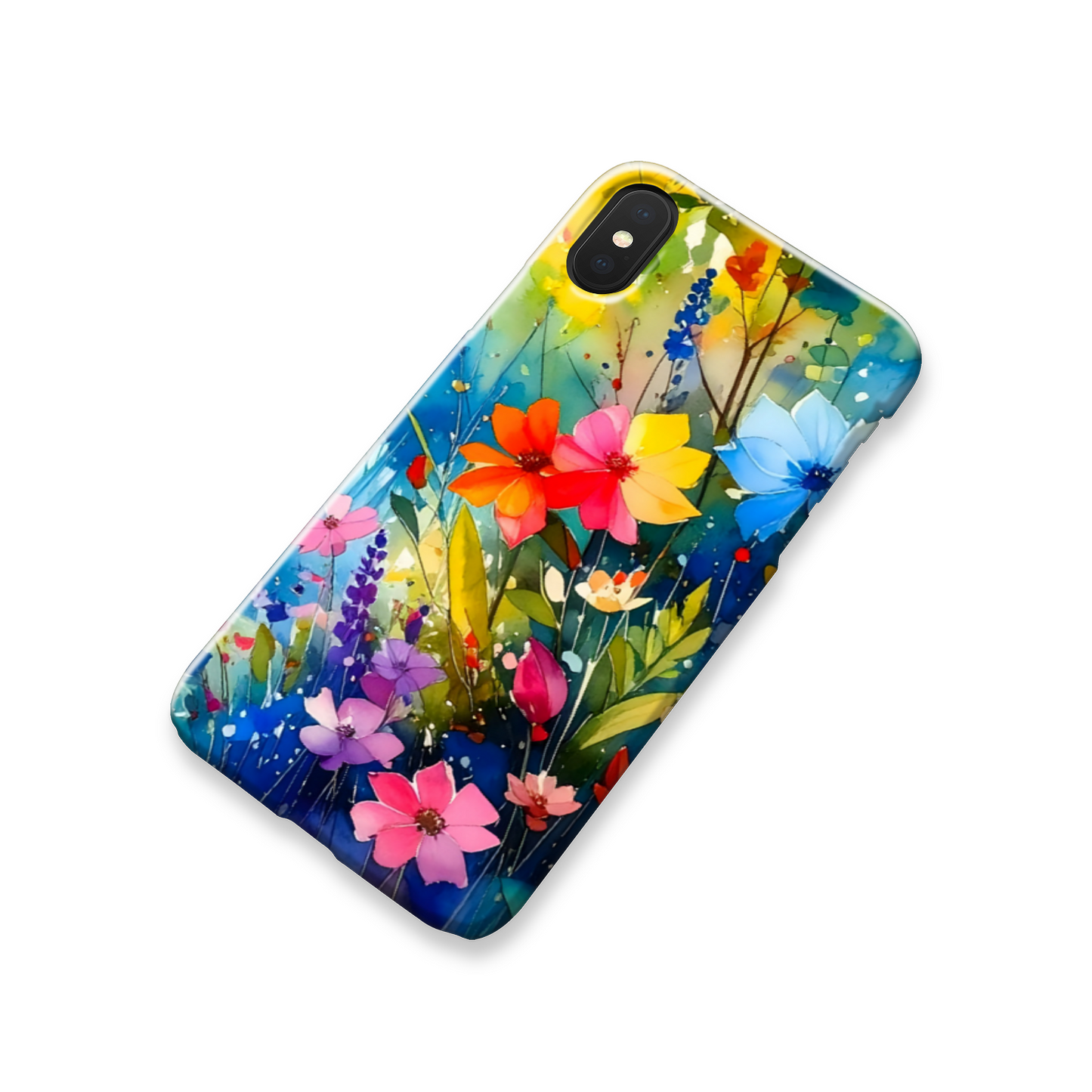 Wildflower Print 4, Slim High Gloss Phone Case, Full Wrap Technology, Crafted From Premium Polycarbonate, Vivid Colours, Unique Image...