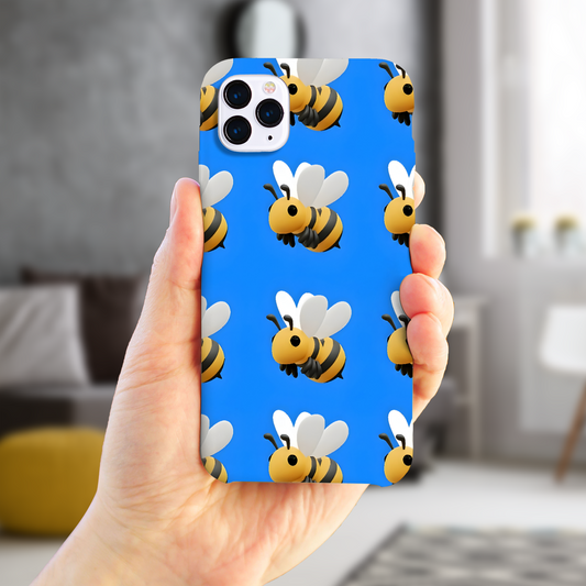 Bee Print 1, Slim High Gloss Phone Case, Full Wrap Technology, Crafted From Premium Polycarbonate, Vivid Colours, Unique Image...