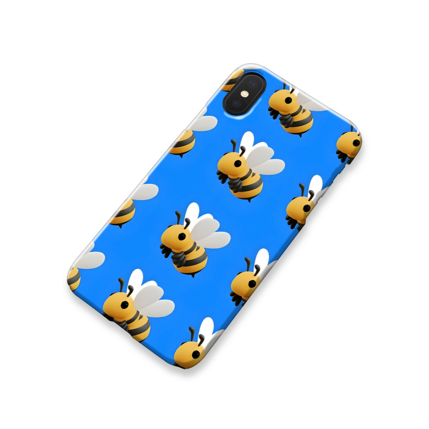 Bee Print 1, Slim High Gloss Phone Case, Full Wrap Technology, Crafted From Premium Polycarbonate, Vivid Colours, Unique Image...