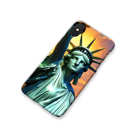 Liberty Statue, Slim High Gloss Phone Case, Full Wrap Technology, Crafted From Premium Polycarbonate, Vivid Colours, Unique Image...