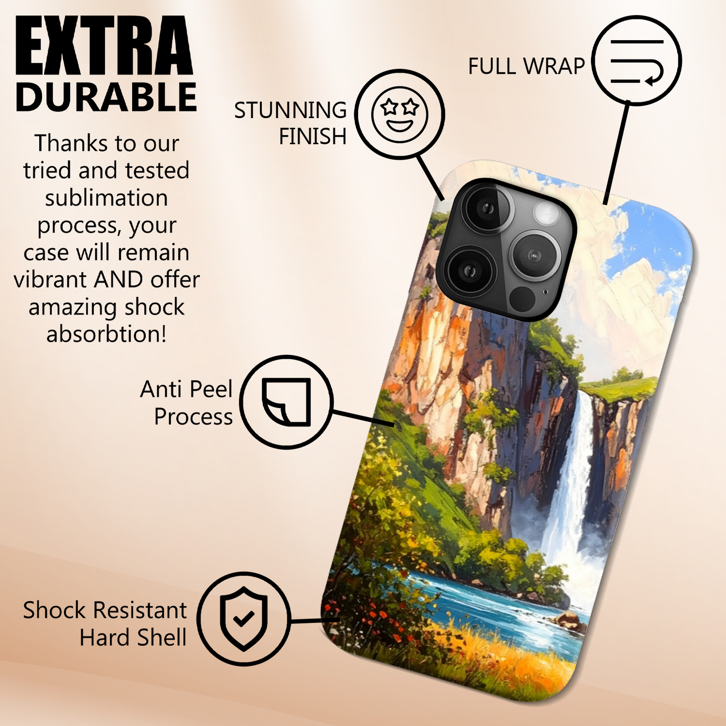 Eden Valley 1, Slim High Gloss Phone Case, Full Wrap Technology, Crafted From Premium Polycarbonate, Vivid Colours, Unique Image...