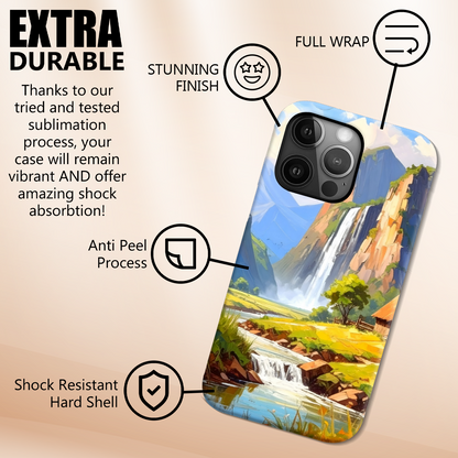 Eden Valley 2, Slim Phone Case, Full Wrap Technology, Crafted From Premium Polycarbonate, Unique Image...