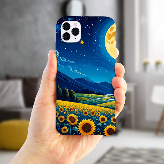 Night Landscape 1, Slim Gloss Phone Case, Full Wrap Technology, Crafted From Premium Polycarbonate, Vivid Colours, Unique Image...
