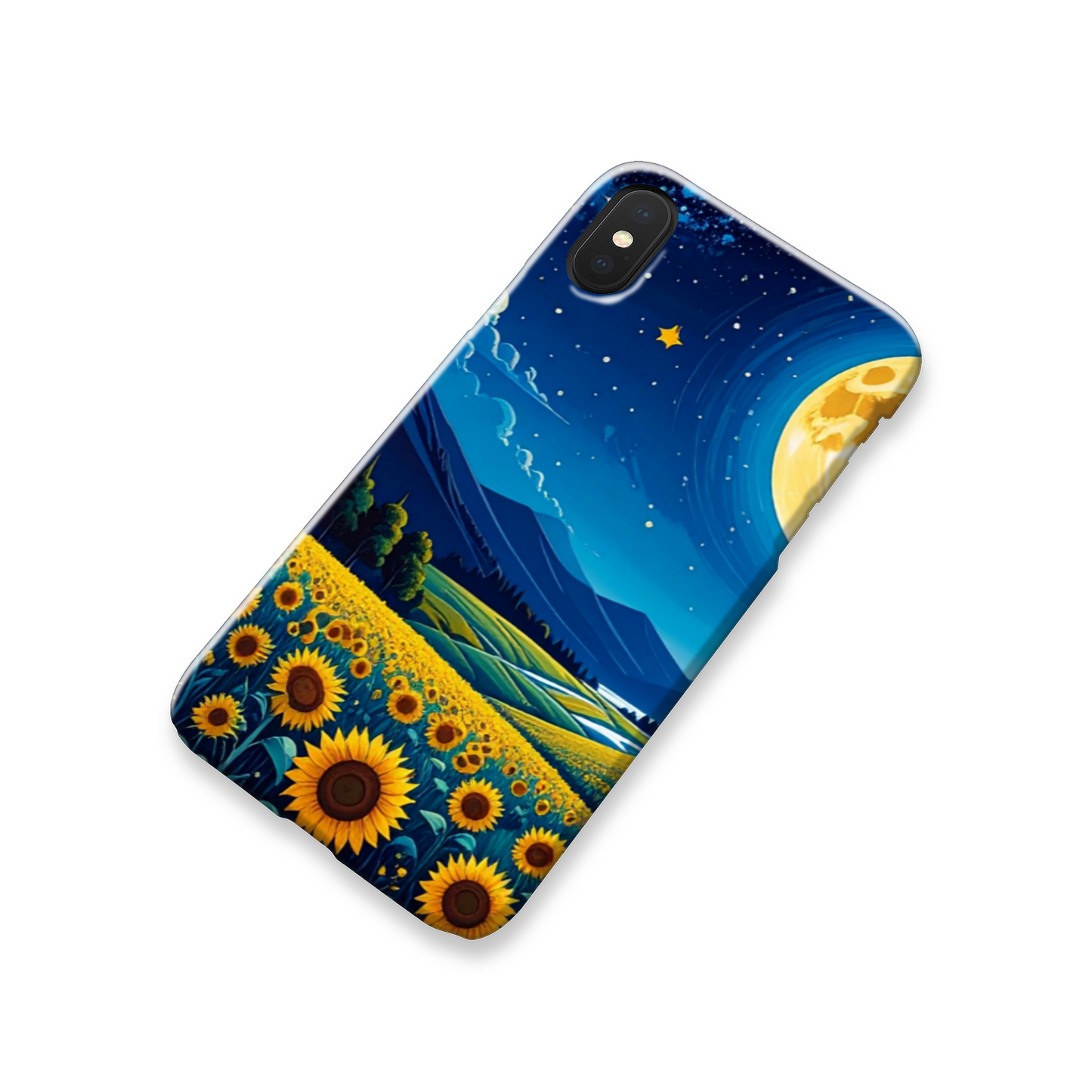 Night Landscape 1, Slim Gloss Phone Case, Full Wrap Technology, Crafted From Premium Polycarbonate, Vivid Colours, Unique Image...