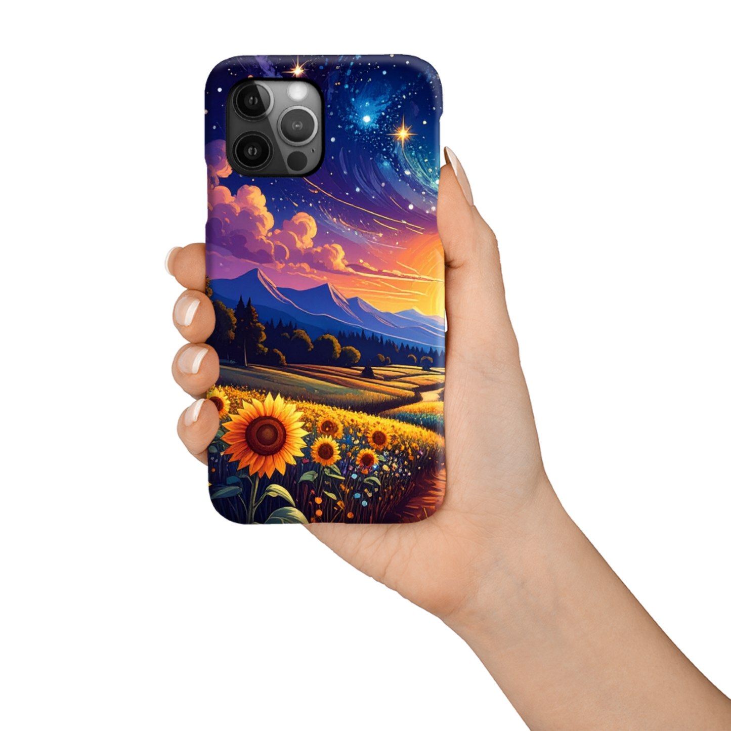 The Night Landscape 2, Slim Gloss Phone Case, Full Wrap Technology, Crafted From Premium Polycarbonate, Vivid Colours, Unique Image...