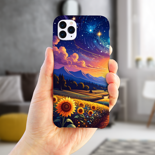 The Night Landscape 2, Slim Gloss Phone Case, Full Wrap Technology, Crafted From Premium Polycarbonate, Vivid Colours, Unique Image...