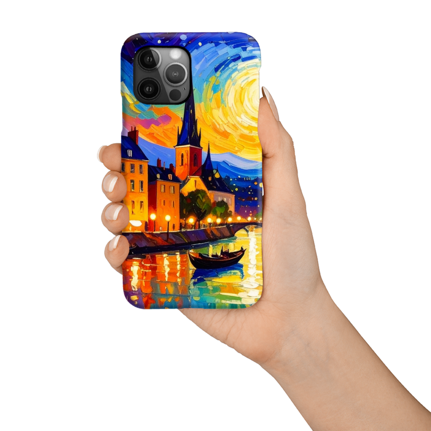 Night Landscape 3,  Slim Gloss Phone Case, Full Wrap Technology, Crafted From Premium Polycarbonate, Vivid Colours, Unique Image...