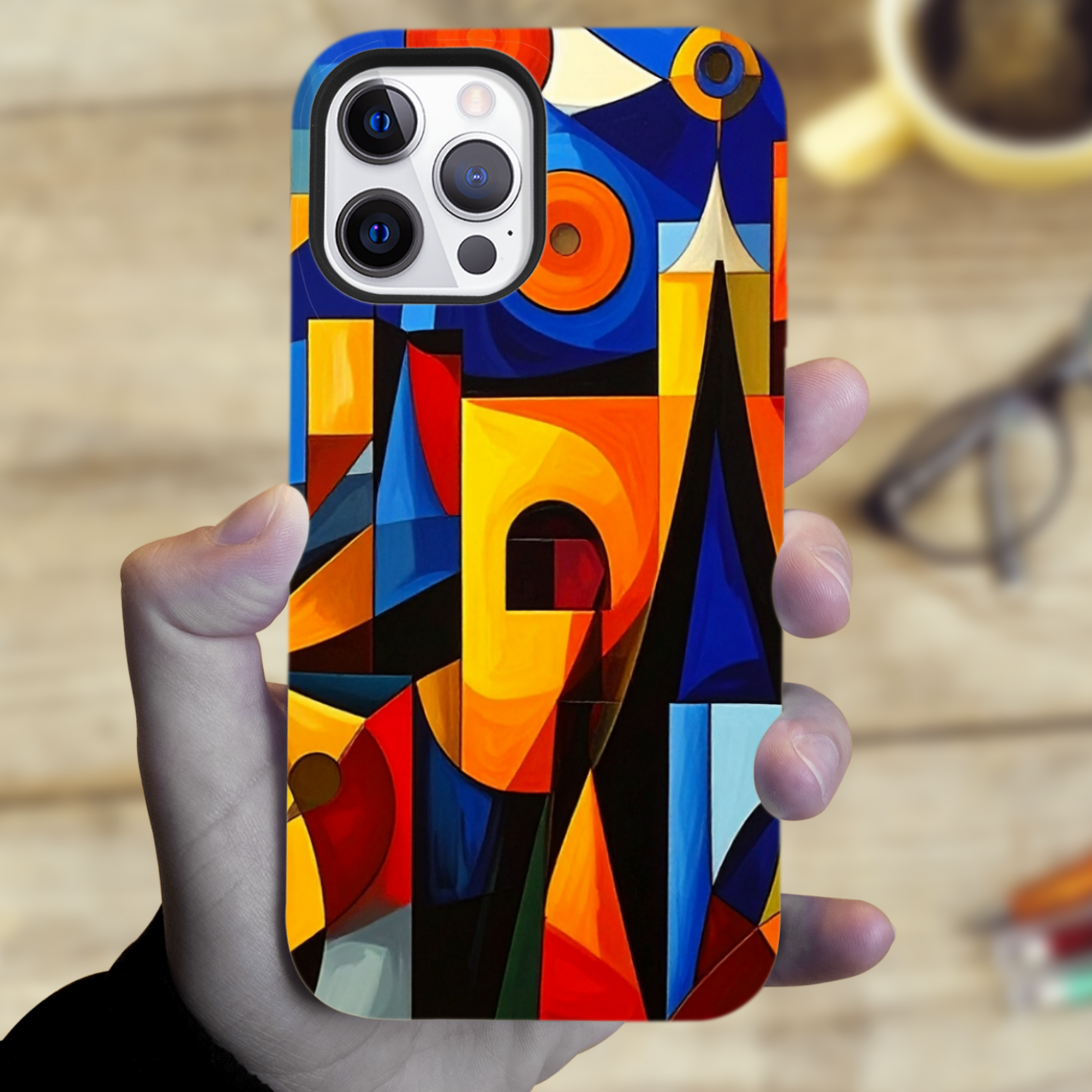 Picasso Style 4, Magsafe Tough iPhone Case, Full Wrap Technology, Crafted From Premium Polycarbonate, Vivid Colours, Unique Image...