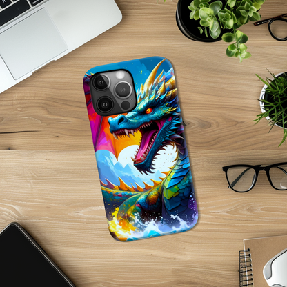Fantasy Dragon 8, Slim Phone Case, Crafted From Premium Polycarbonate, Full Image Wrap, Unique Image