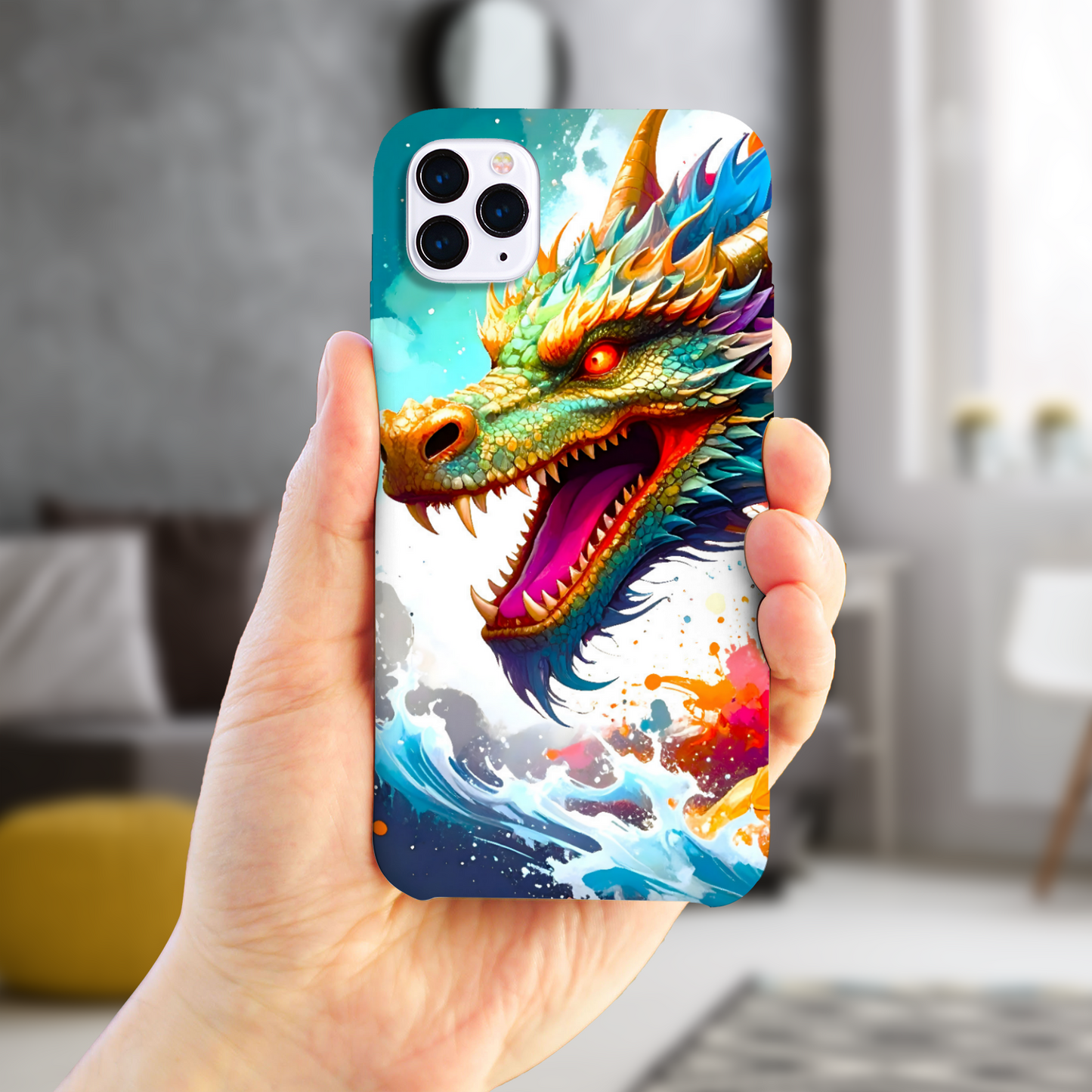 Fantasy Dragon 6, Slim iPhone Case, Full Wrap Technology, Crafted From Premium Polycarbonate, Vivid Colours, Unique Image...