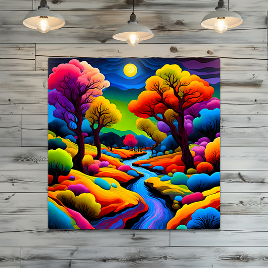 Lush Forest 7, Printed on Gloss Aluminium To Enhance Colour And Details, Unique Images, A Gift To Last A Lifetime...