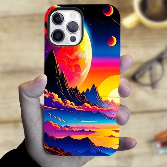 LunaScape 4, Tough Phone Case, Full Wrap Technology, Crafted From Premium Polycarbonate, Vivid Colours, Unique Image...