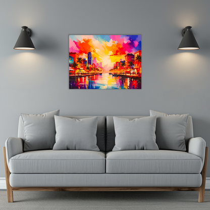 City Of Lights 1, Printed On High Gloss Aluminium To Enhance Colour And Detail, Art Is A Gift For A Lifetime...
