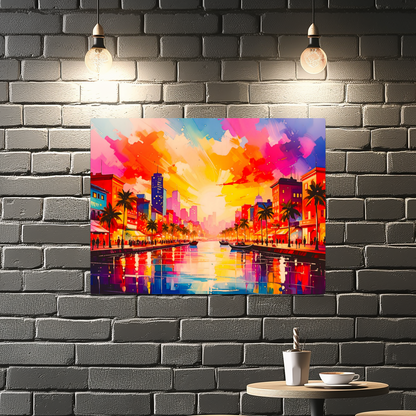 City Of Lights 1, Printed On High Gloss Aluminium To Enhance Colour And Detail, Art Is A Gift For A Lifetime...