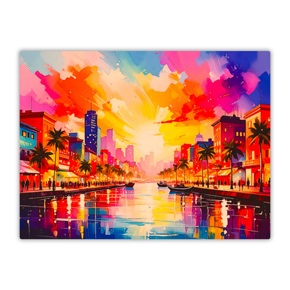 City Of Lights 1, Printed On High Gloss Aluminium To Enhance Colour And Detail, Art Is A Gift For A Lifetime...