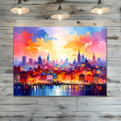 City Of Lights 2, Printed On High Gloss Aluminium To Enhance Colour And Detail, Art Is A Gift For A Lifetime...