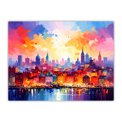 City Of Lights 2, Printed On High Gloss Aluminium To Enhance Colour And Detail, Art Is A Gift For A Lifetime...