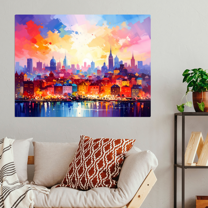 City Of Lights 2, Printed On High Gloss Aluminium To Enhance Colour And Detail, Art Is A Gift For A Lifetime...