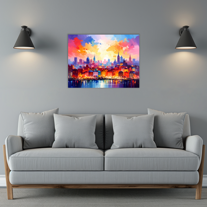 City Of Lights 2, Printed On High Gloss Aluminium To Enhance Colour And Detail, Art Is A Gift For A Lifetime...