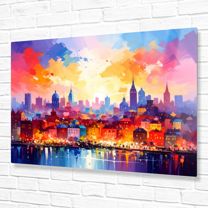 City Of Lights 2, Printed On High Gloss Aluminium To Enhance Colour And Detail, Art Is A Gift For A Lifetime...