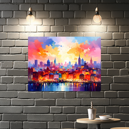 City Of Lights 2, Printed On High Gloss Aluminium To Enhance Colour And Detail, Art Is A Gift For A Lifetime...