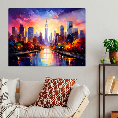 City Of Lights 4, Printed On High Gloss Aluminium To Enhance Colour And Detail, Art Is A Gift For A Lifetime...
