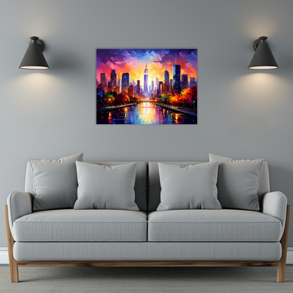 City Of Lights 4, Printed On High Gloss Aluminium To Enhance Colour And Detail, Art Is A Gift For A Lifetime...