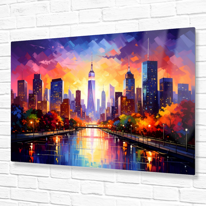 City Of Lights 4, Printed On High Gloss Aluminium To Enhance Colour And Detail, Art Is A Gift For A Lifetime...