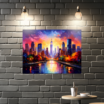 City Of Lights 4, Printed On High Gloss Aluminium To Enhance Colour And Detail, Art Is A Gift For A Lifetime...