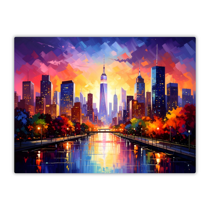 City Of Lights 4, Printed On High Gloss Aluminium To Enhance Colour And Detail, Art Is A Gift For A Lifetime...