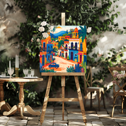 Mexican Town 4, Printed On High Gloss Aluminium To Enhance Colour And Detail, Art Is A Gift For A Lifetime...