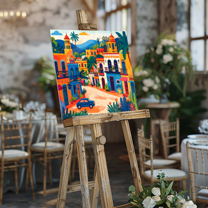 Mexican Town 4, Printed On High Gloss Aluminium To Enhance Colour And Detail, Art Is A Gift For A Lifetime...