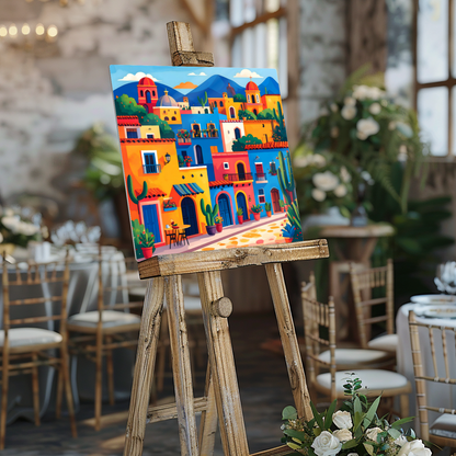 Mexican Town 3, Printed On High Gloss Aluminium To Enhance Colour And Detail, Gift For A Lifetime...