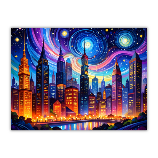 Van Gogh Style 2, Printed On High Gloss Aluminium To Enhance Colour And Detail, Unique Image, Art Is A Gift For A Lifetime...