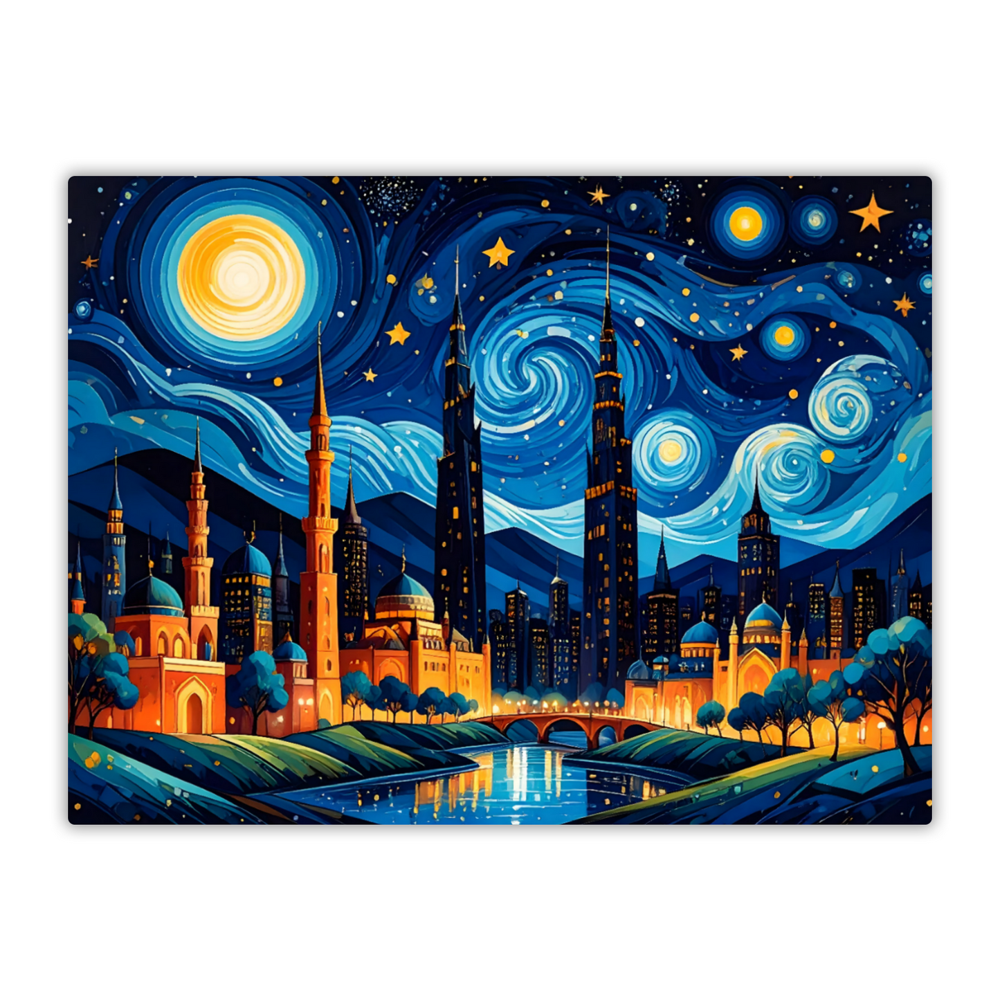 Van Gogh Style 4, Printed On High Gloss Aluminium To Enhance Colour And Detail, Unique Image, Art Is A Gift For A Lifetime...