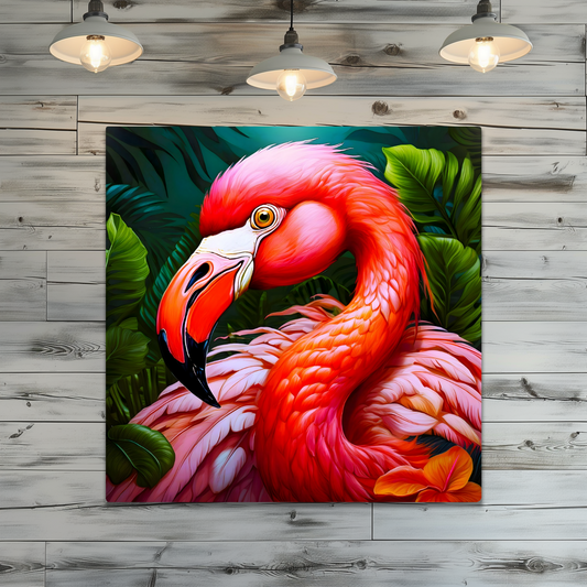 Flamingo 2, Printed On High Gloss Aluminium To Enhance Colour And Detail, Unique Image, Art Is A Gift For A Lifetime...