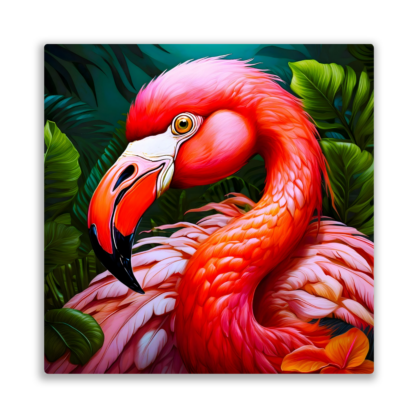 Flamingo 2, Printed On High Gloss Aluminium To Enhance Colour And Detail, Unique Image, Art Is A Gift For A Lifetime...