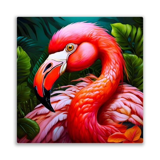 Flamingo 2, Printed On High Gloss Aluminium To Enhance Colour And Detail, Unique Image, Art Is A Gift For A Lifetime...