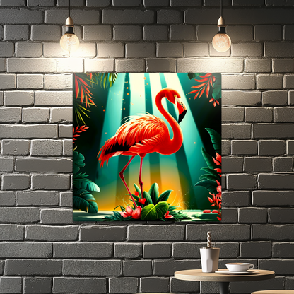 Flamingo 3, Printed on gloss aluminium to enhance colour and detail, unique print, an enduring gift...